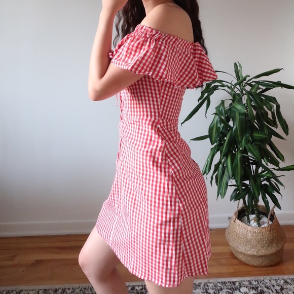 Brand New Off Shoulder Mini Sundress - Picture 2 of 7